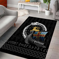 Aland Viking Drakkar Area Rug Viking Blood - Wonder Print Shop