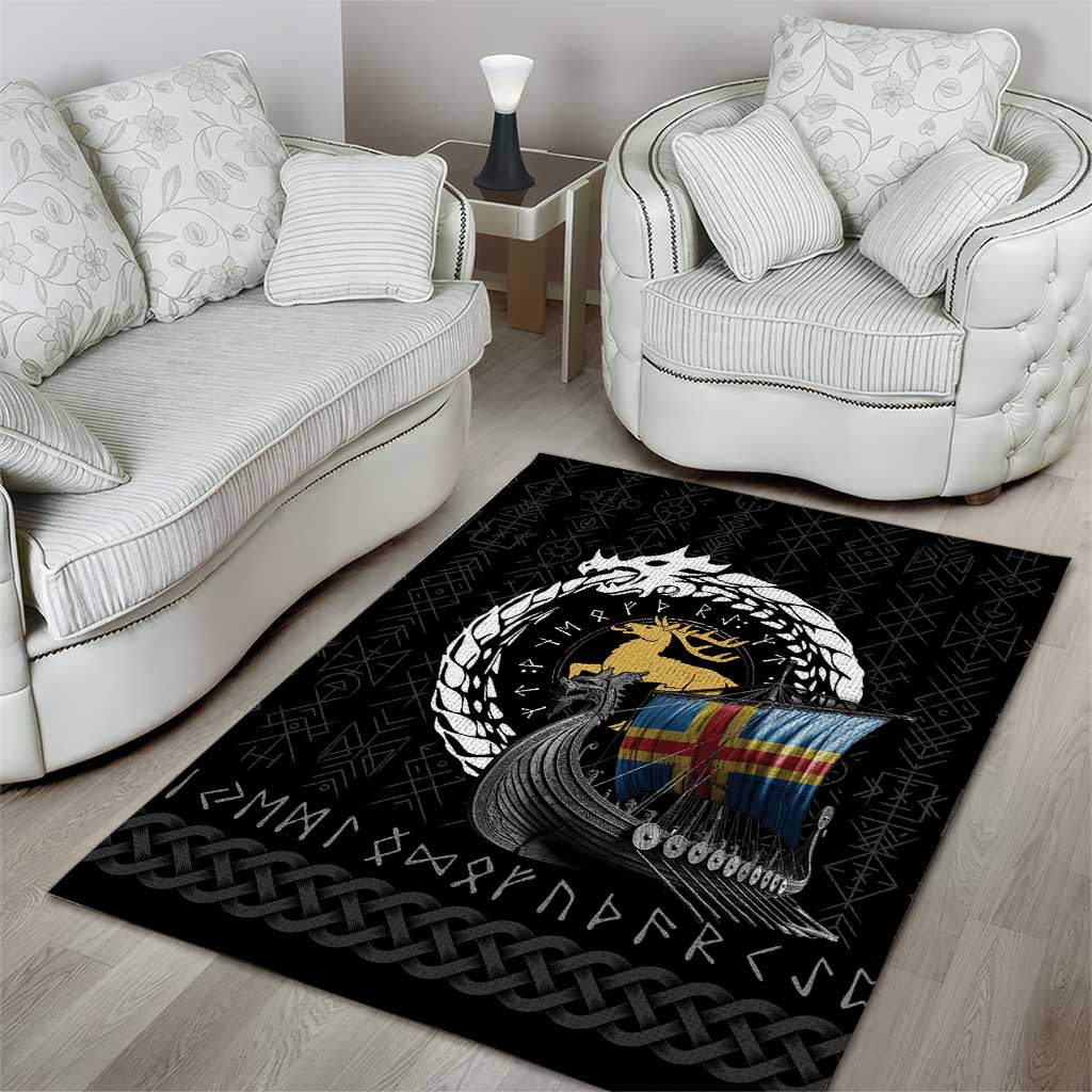 Aland Viking Drakkar Area Rug Viking Blood - Wonder Print Shop