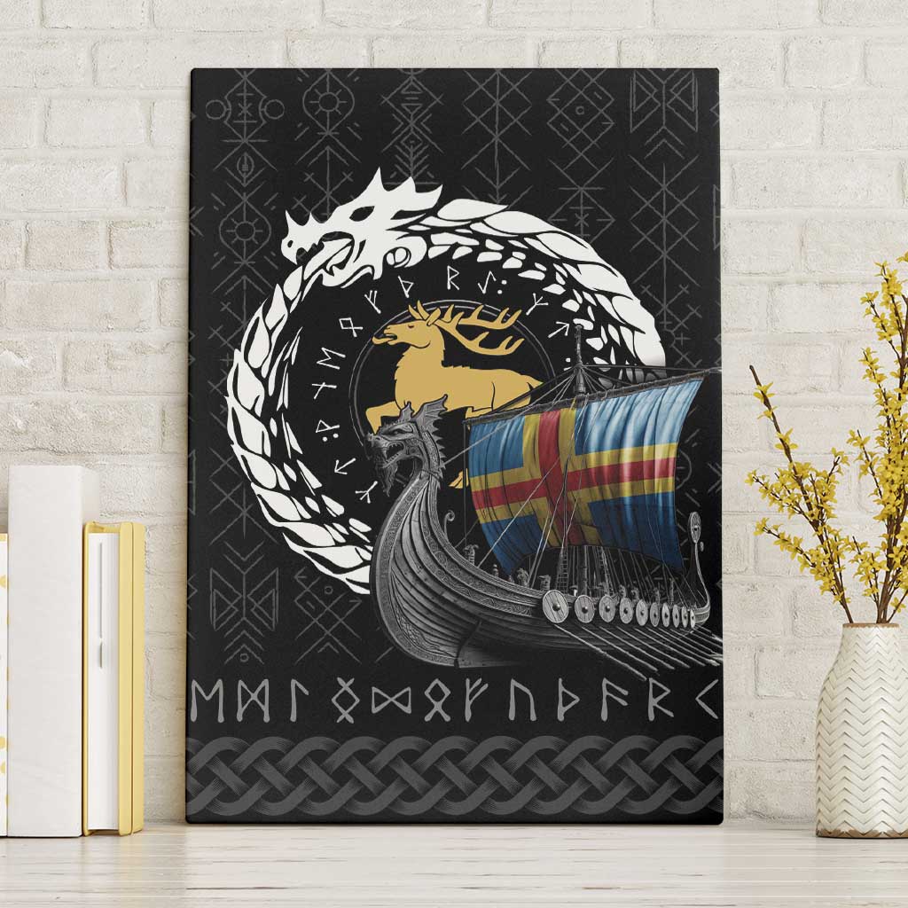 Aland Viking Drakkar Canvas Wall Art Viking Blood - Wonder Print Shop