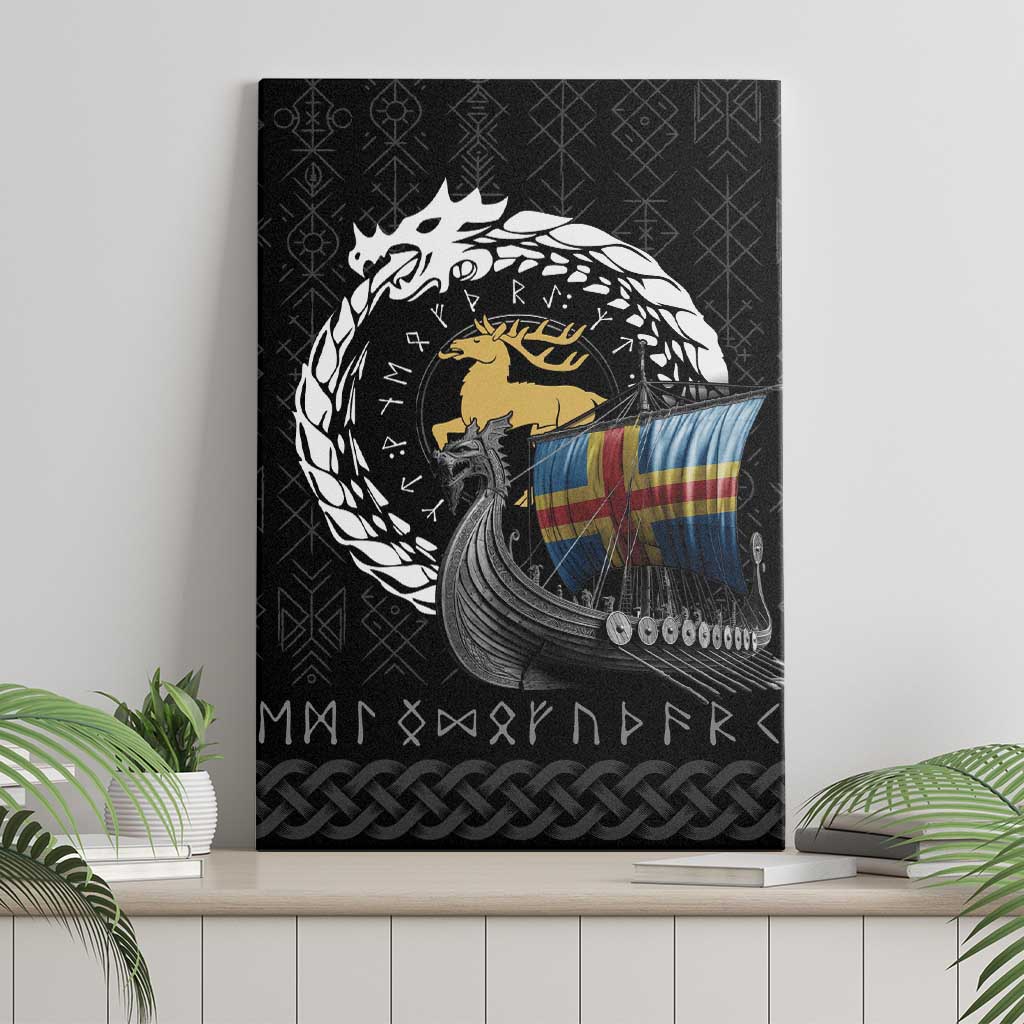 Aland Viking Drakkar Canvas Wall Art Viking Blood - Wonder Print Shop