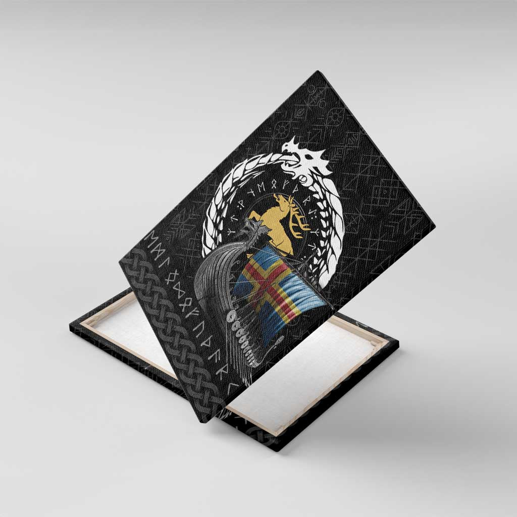 Aland Viking Drakkar Canvas Wall Art Viking Blood - Wonder Print Shop