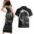 Aland Viking Drakkar Couples Matching Short Sleeve Bodycon Dress and Hawaiian Shirt Viking Blood - Wonder Print Shop