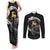Aland Viking Drakkar Couples Matching Tank Maxi Dress and Long Sleeve Button Shirt Viking Blood - Wonder Print Shop
