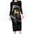 Aland Viking Drakkar Family Matching Long Sleeve Bodycon Dress and Hawaiian Shirt Viking Blood - Wonder Print Shop