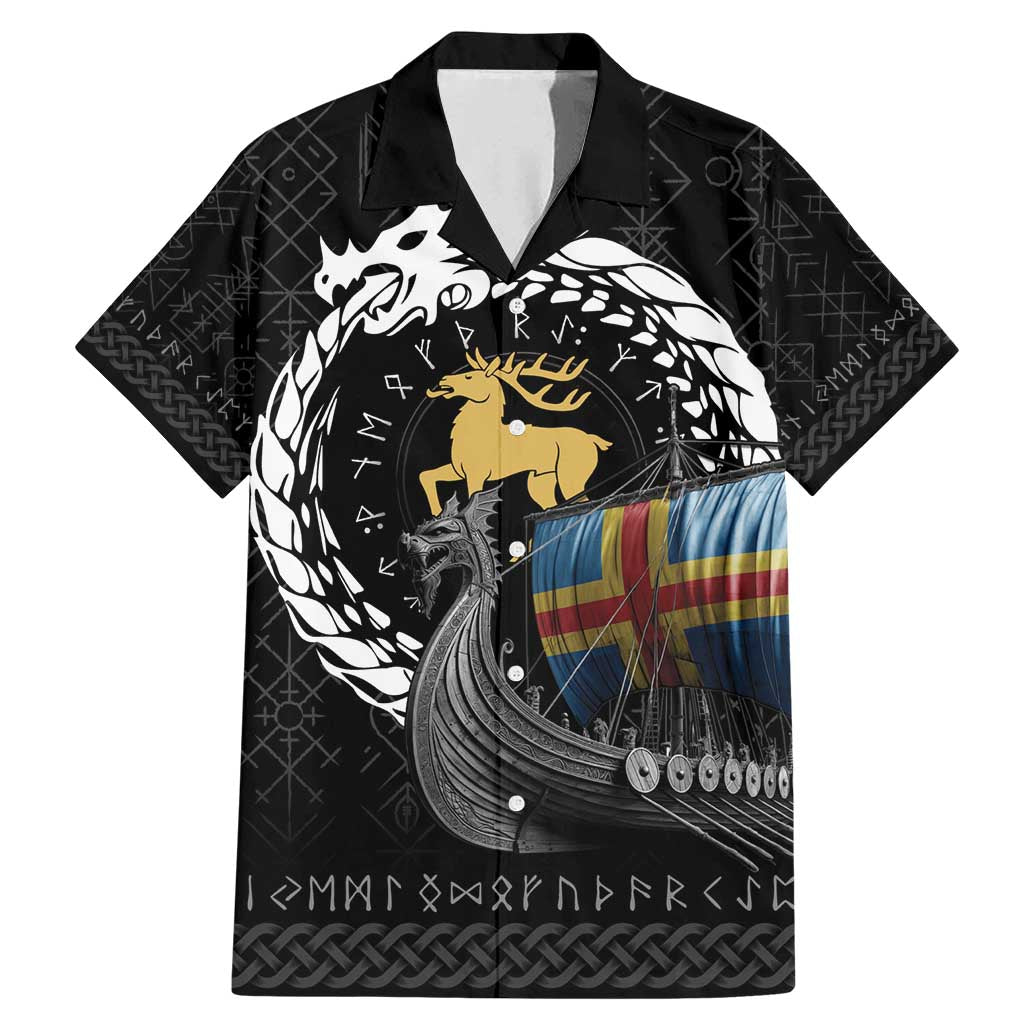 Aland Viking Drakkar Family Matching Mermaid Dress and Hawaiian Shirt Viking Blood - Wonder Print Shop