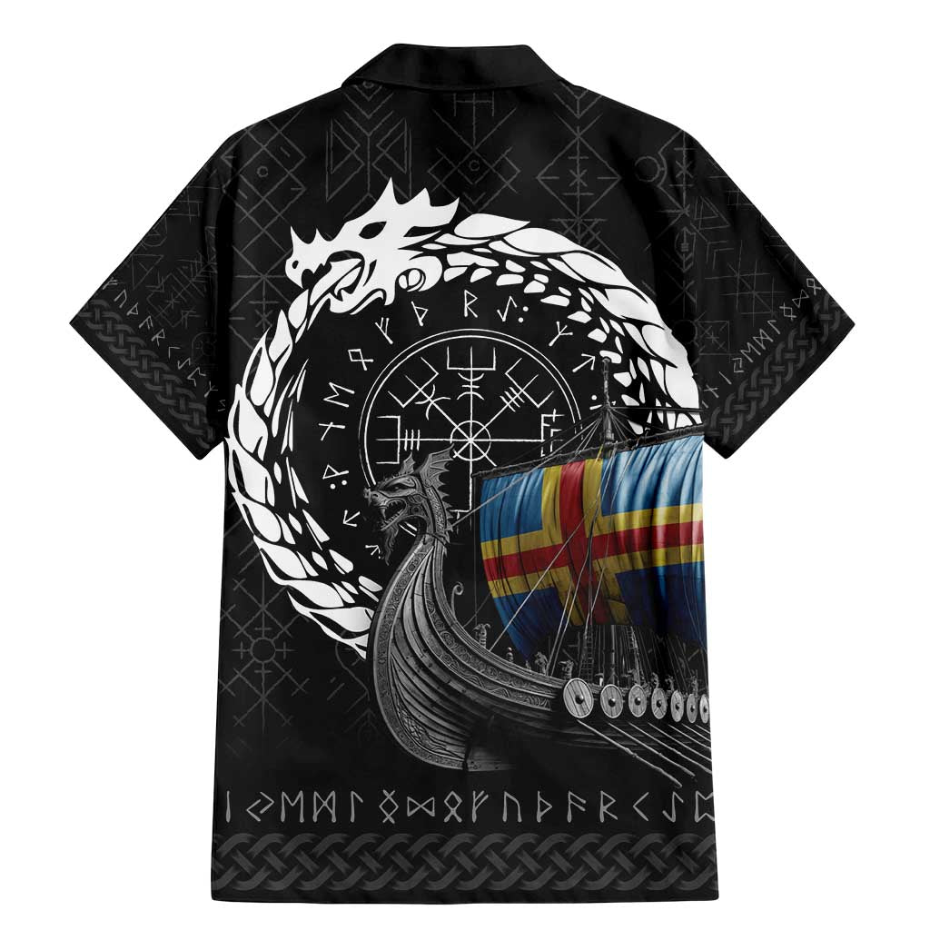 Aland Viking Drakkar Family Matching Mermaid Dress and Hawaiian Shirt Viking Blood - Wonder Print Shop