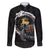 Aland Viking Drakkar Family Matching Off The Shoulder Long Sleeve Dress and Hawaiian Shirt Viking Blood - Wonder Print Shop