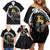 Aland Viking Drakkar Family Matching Off Shoulder Short Dress and Hawaiian Shirt Viking Blood - Wonder Print Shop