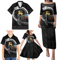Aland Viking Drakkar Family Matching Puletasi and Hawaiian Shirt Viking Blood - Wonder Print Shop