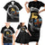 Aland Viking Drakkar Family Matching Short Sleeve Bodycon Dress and Hawaiian Shirt Viking Blood - Wonder Print Shop