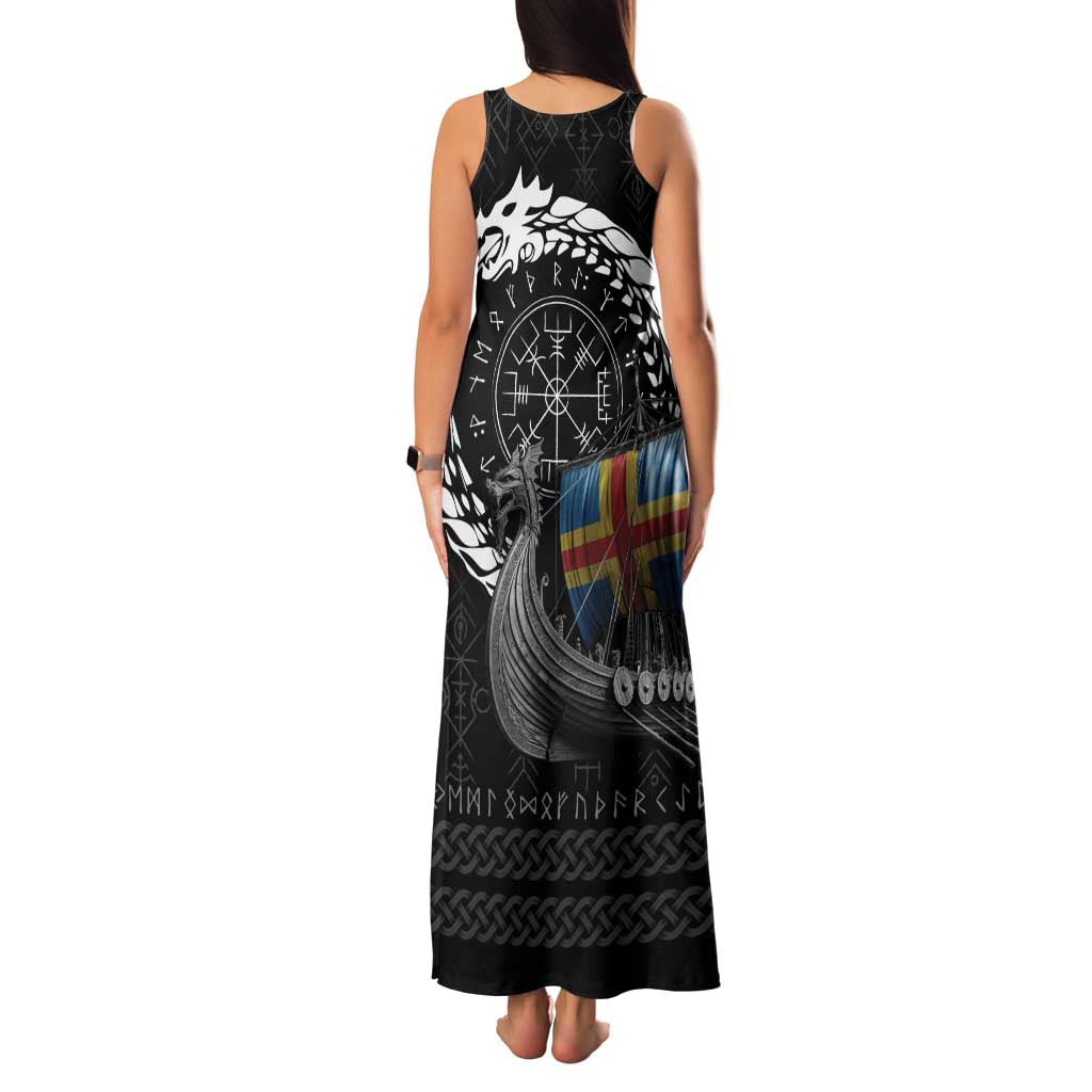 Aland Viking Drakkar Family Matching Tank Maxi Dress and Hawaiian Shirt Viking Blood - Wonder Print Shop