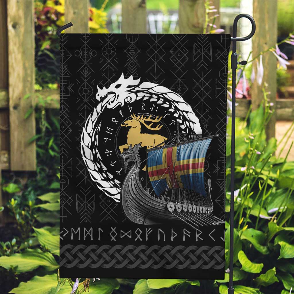 Aland Viking Drakkar Garden Flag Viking Blood - Wonder Print Shop