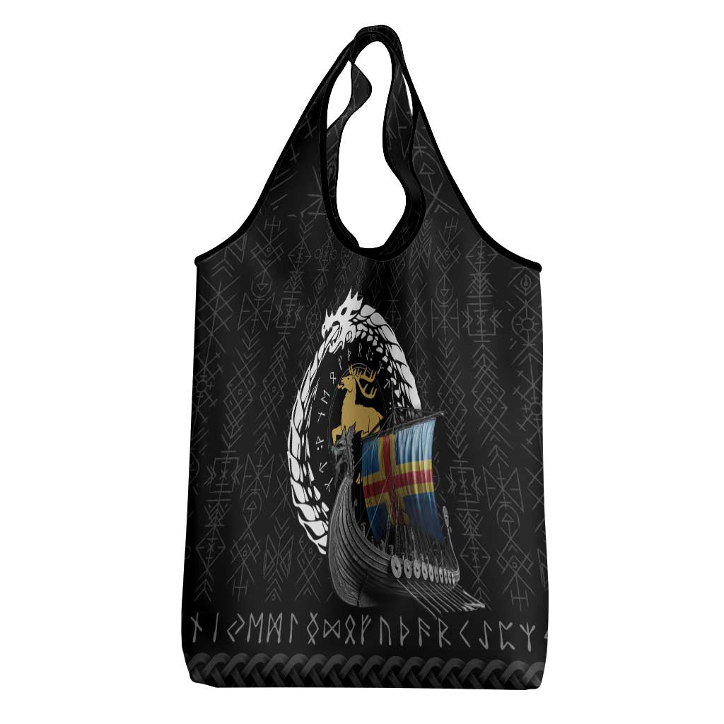 Aland Viking Drakkar Grocery Bag Viking Blood - Wonder Print Shop