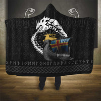 Aland Viking Drakkar Hooded Blanket Viking Blood - Wonder Print Shop