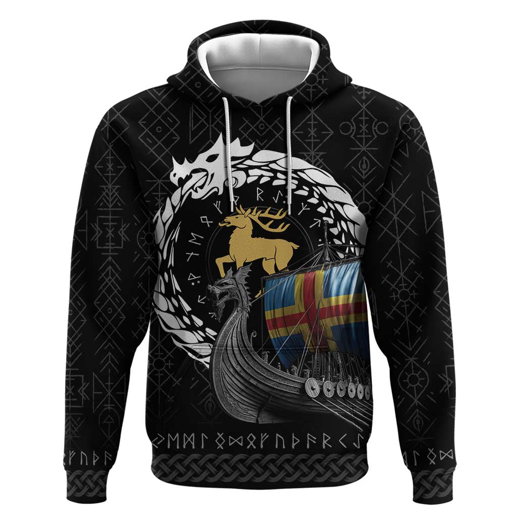 Aland Viking Drakkar Hoodie Viking Blood - Wonder Print Shop