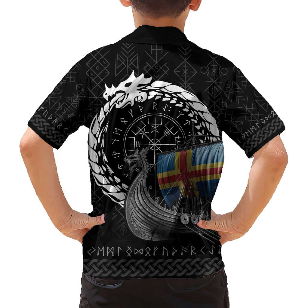 Aland Viking Drakkar Kid Hawaiian Shirt Viking Blood - Wonder Print Shop