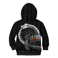 Aland Viking Drakkar Kid Hoodie Viking Blood - Wonder Print Shop