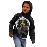 Aland Viking Drakkar Kid Hoodie Viking Blood - Wonder Print Shop