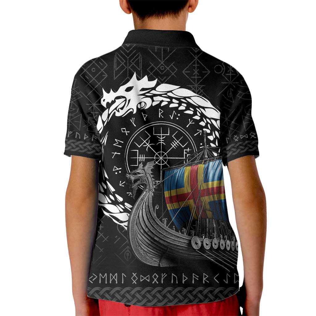 Aland Viking Drakkar Kid Polo Shirt Viking Blood - Wonder Print Shop