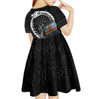 Aland Viking Drakkar Kid Short Sleeve Dress Viking Blood - Wonder Print Shop