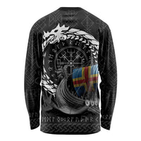Aland Viking Drakkar Long Sleeve Shirt Viking Blood - Wonder Print Shop