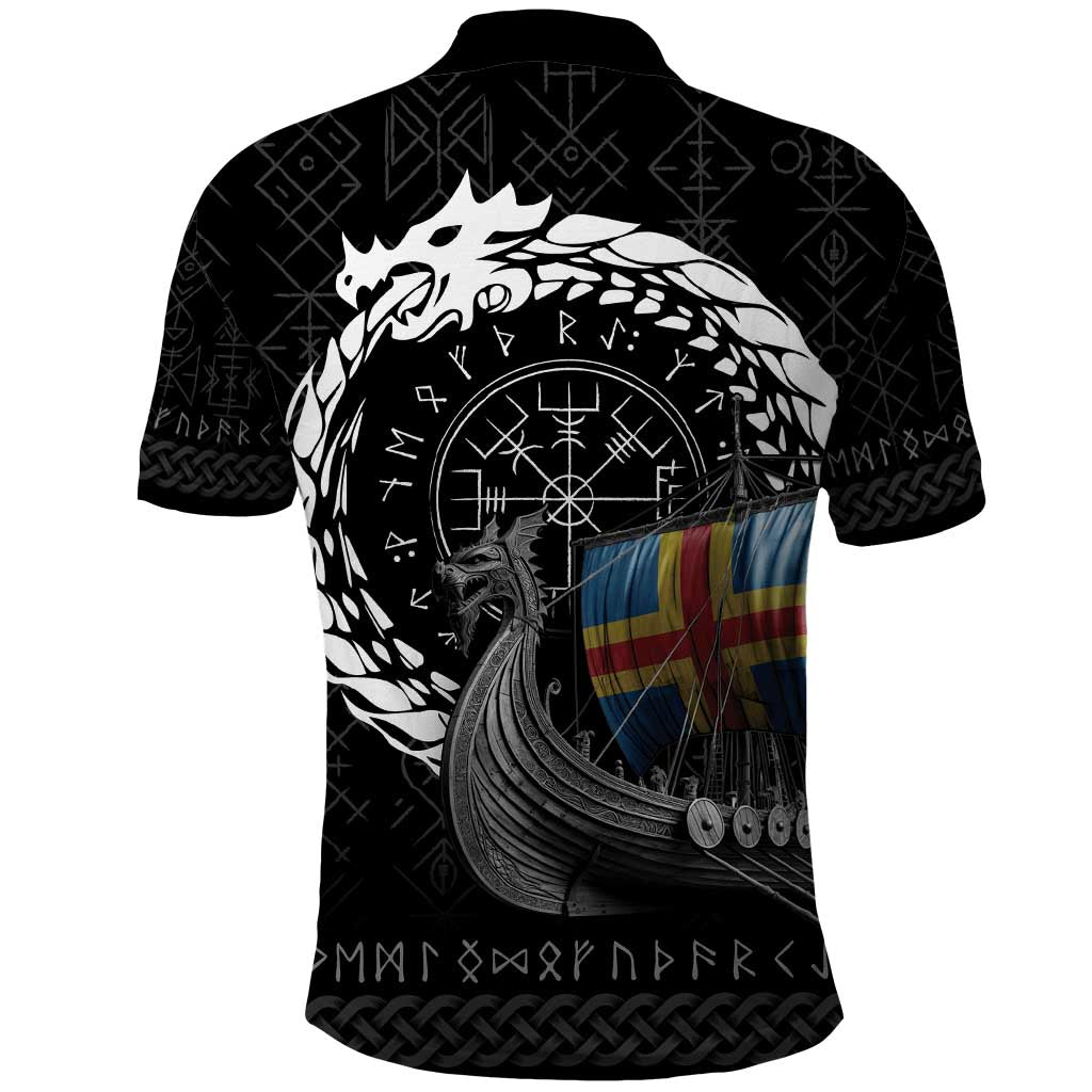 Aland Viking Drakkar Polo Shirt Viking Blood - Wonder Print Shop