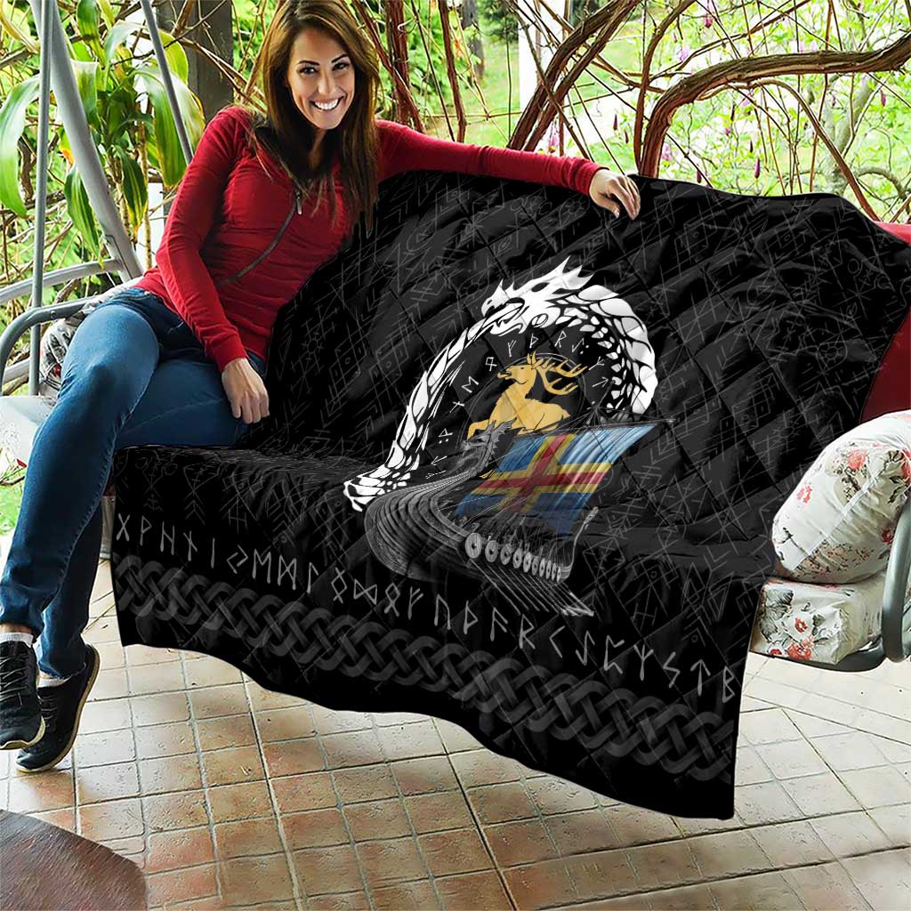 Aland Viking Drakkar Quilt Viking Blood - Wonder Print Shop
