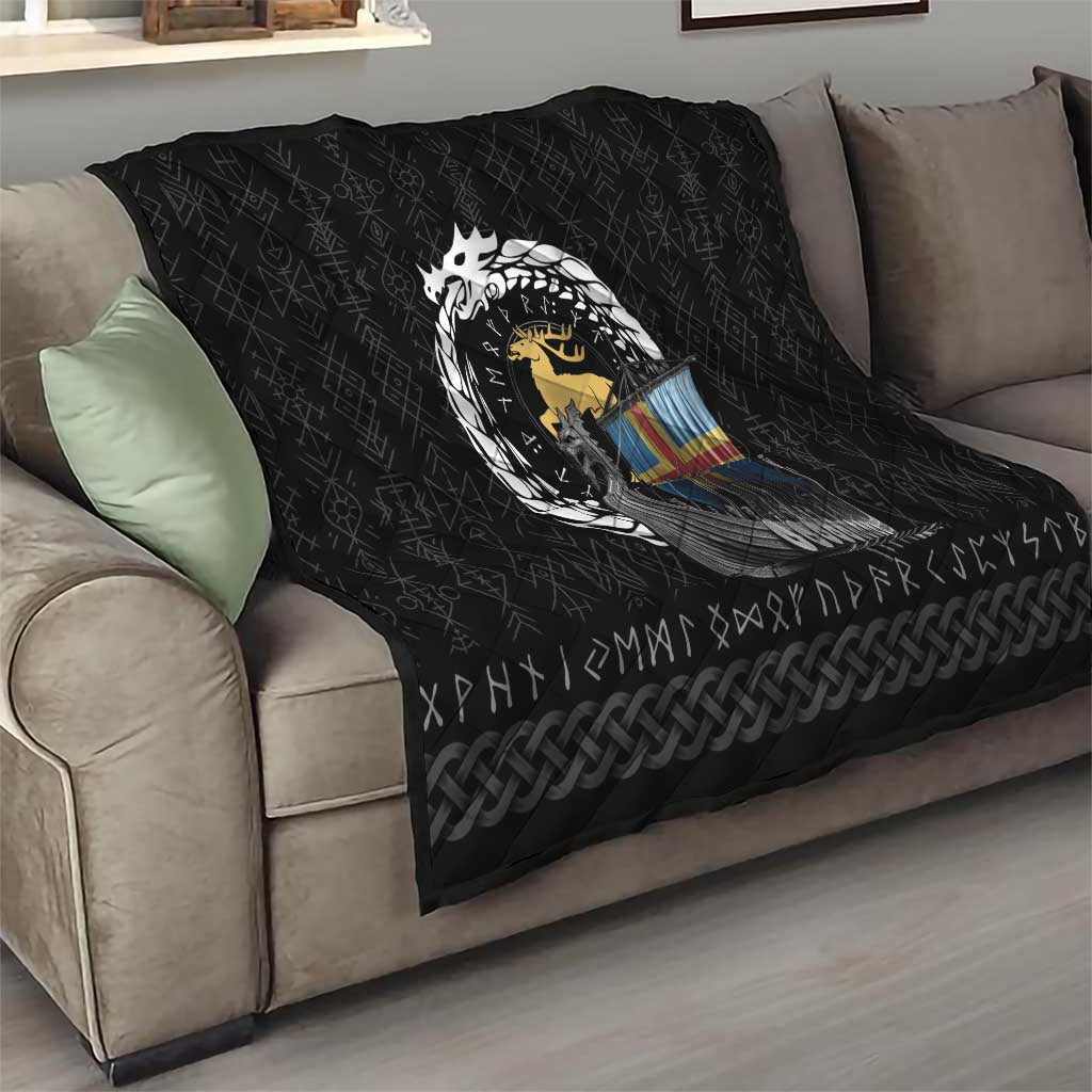 Aland Viking Drakkar Quilt Viking Blood - Wonder Print Shop