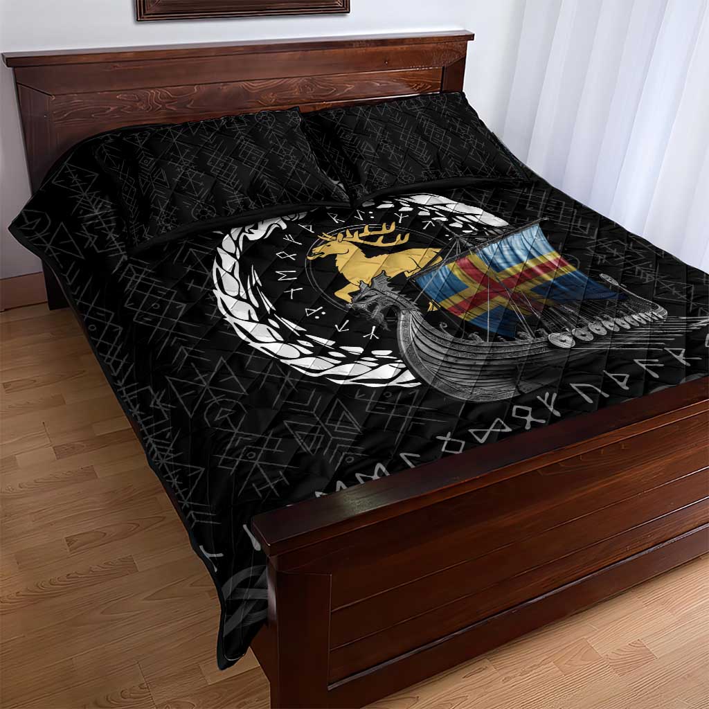 Aland Viking Drakkar Quilt Bed Set Viking Blood - Wonder Print Shop