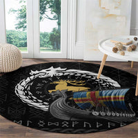 Aland Viking Drakkar Round Carpet Viking Blood - Wonder Print Shop