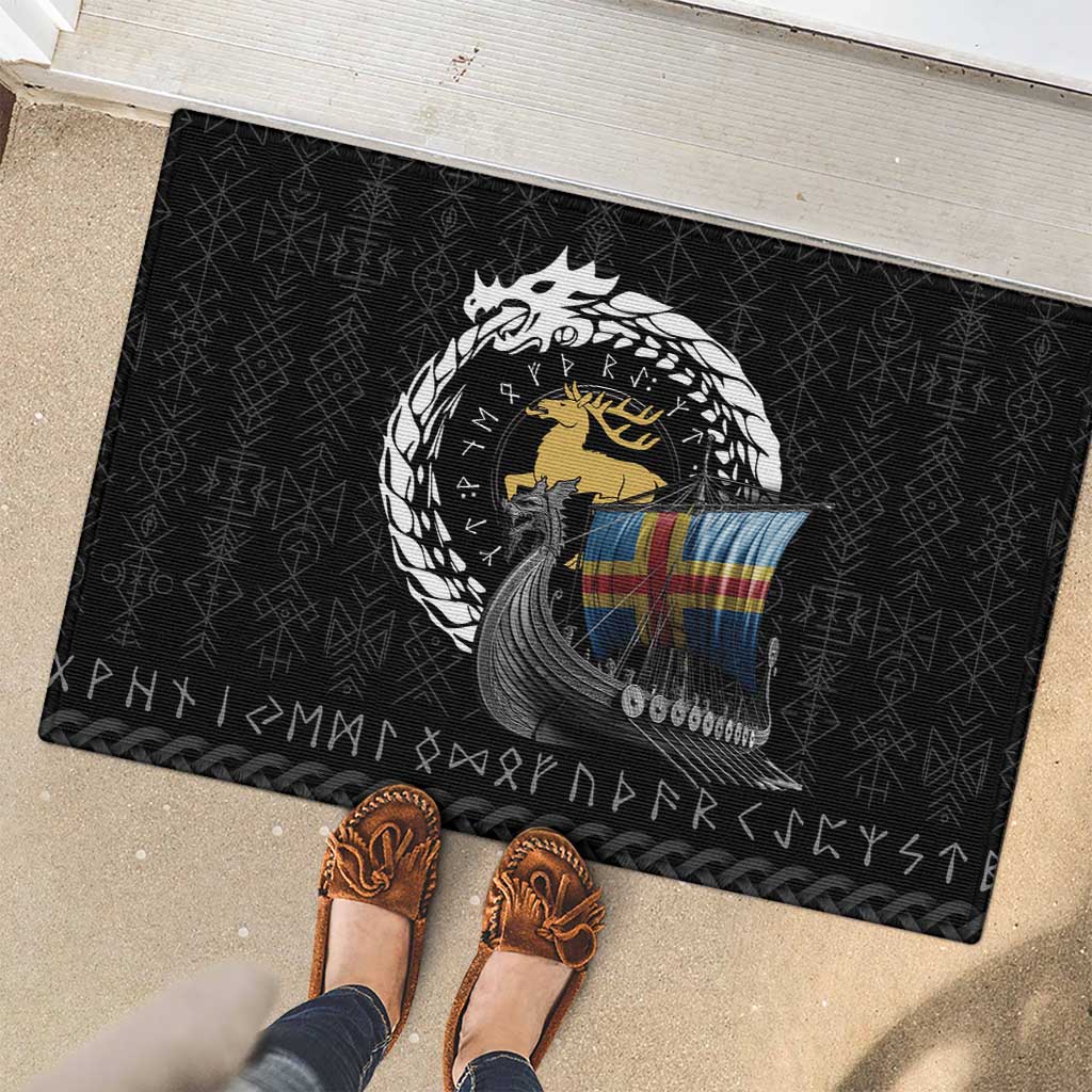 Aland Viking Drakkar Rubber Doormat Viking Blood - Wonder Print Shop