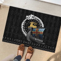 Aland Viking Drakkar Rubber Doormat Viking Blood - Wonder Print Shop