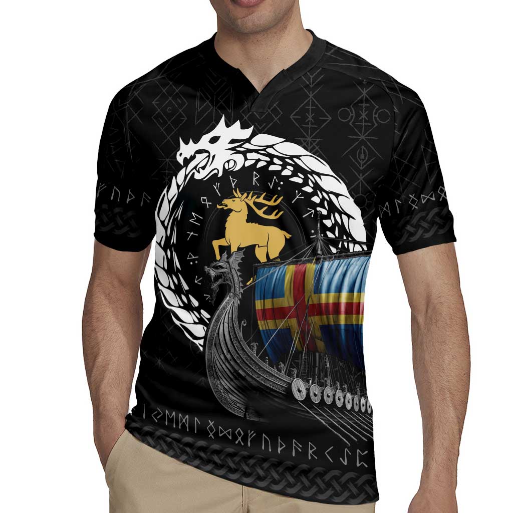 Aland Viking Drakkar Rugby Jersey Viking Blood - Wonder Print Shop