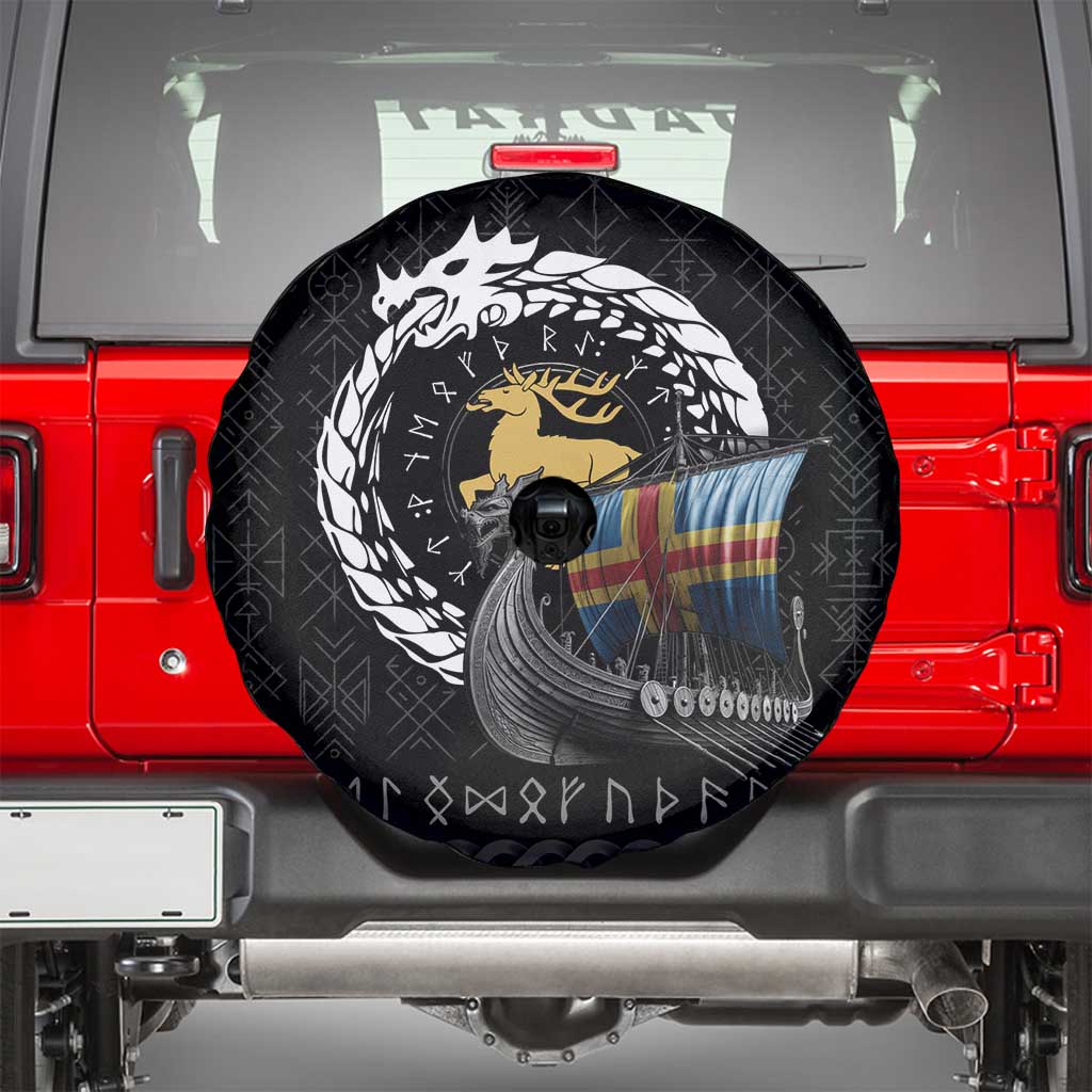 Aland Viking Drakkar Spare Tire Cover Viking Blood - Wonder Print Shop