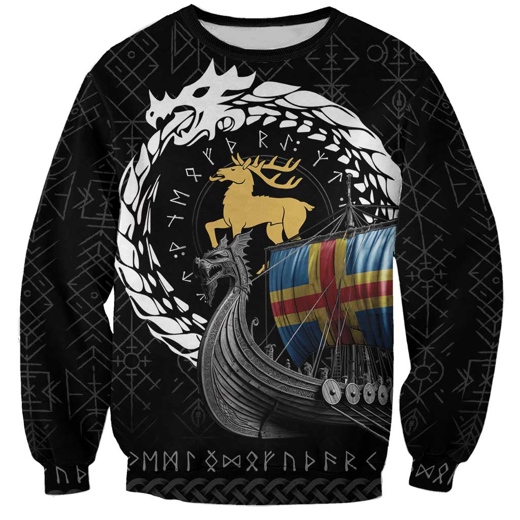 Aland Viking Drakkar Sweatshirt Viking Blood - Wonder Print Shop