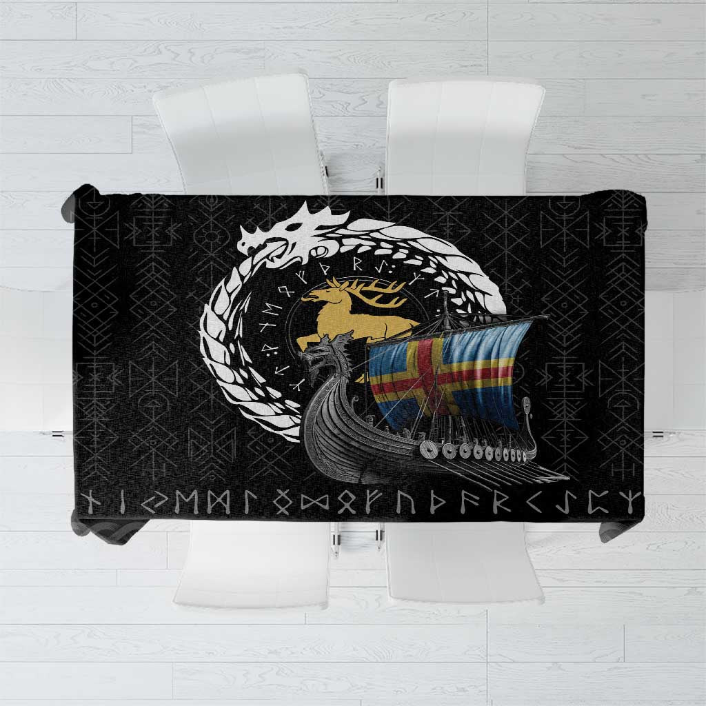 Aland Viking Drakkar Tablecloth Viking Blood - Wonder Print Shop