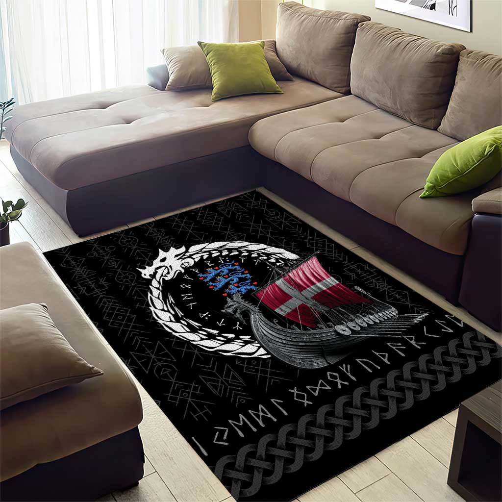 Denmark Viking Drakkar Area Rug Viking Blood - Wonder Print Shop