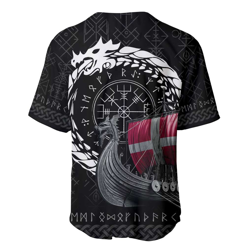 Denmark Viking Drakkar Baseball Jersey Viking Blood - Wonder Print Shop