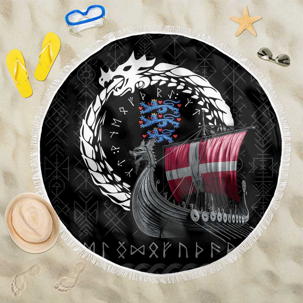 Denmark Viking Drakkar Beach Blanket Viking Blood - Wonder Print Shop