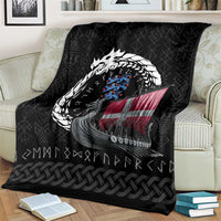 Denmark Viking Drakkar Blanket Viking Blood - Wonder Print Shop
