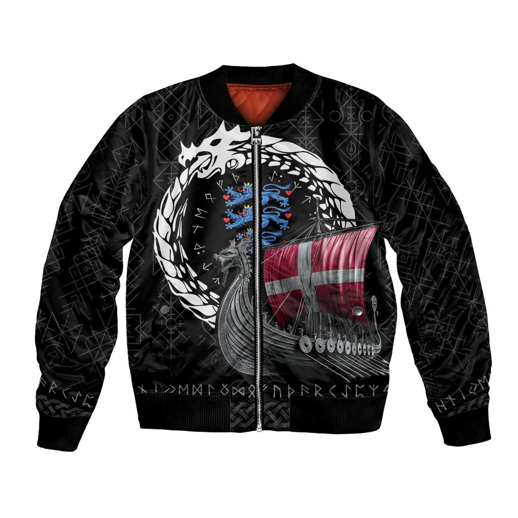 Denmark Viking Drakkar Bomber Jacket Viking Blood - Wonder Print Shop