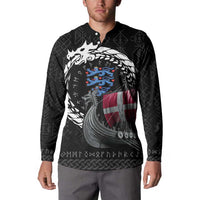 Denmark Viking Drakkar Button Sweatshirt Viking Blood - Wonder Print Shop