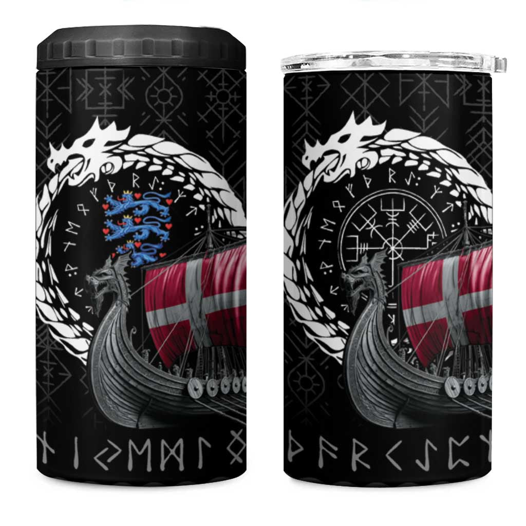 Denmark Viking Drakkar 4 in 1 Can Cooler Tumbler Viking Blood - Wonder Print Shop