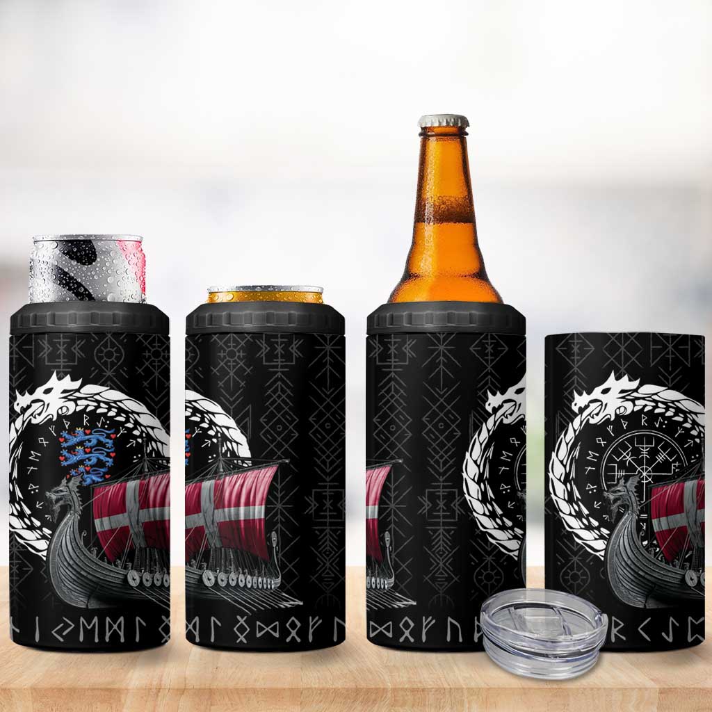 Denmark Viking Drakkar 4 in 1 Can Cooler Tumbler Viking Blood - Wonder Print Shop