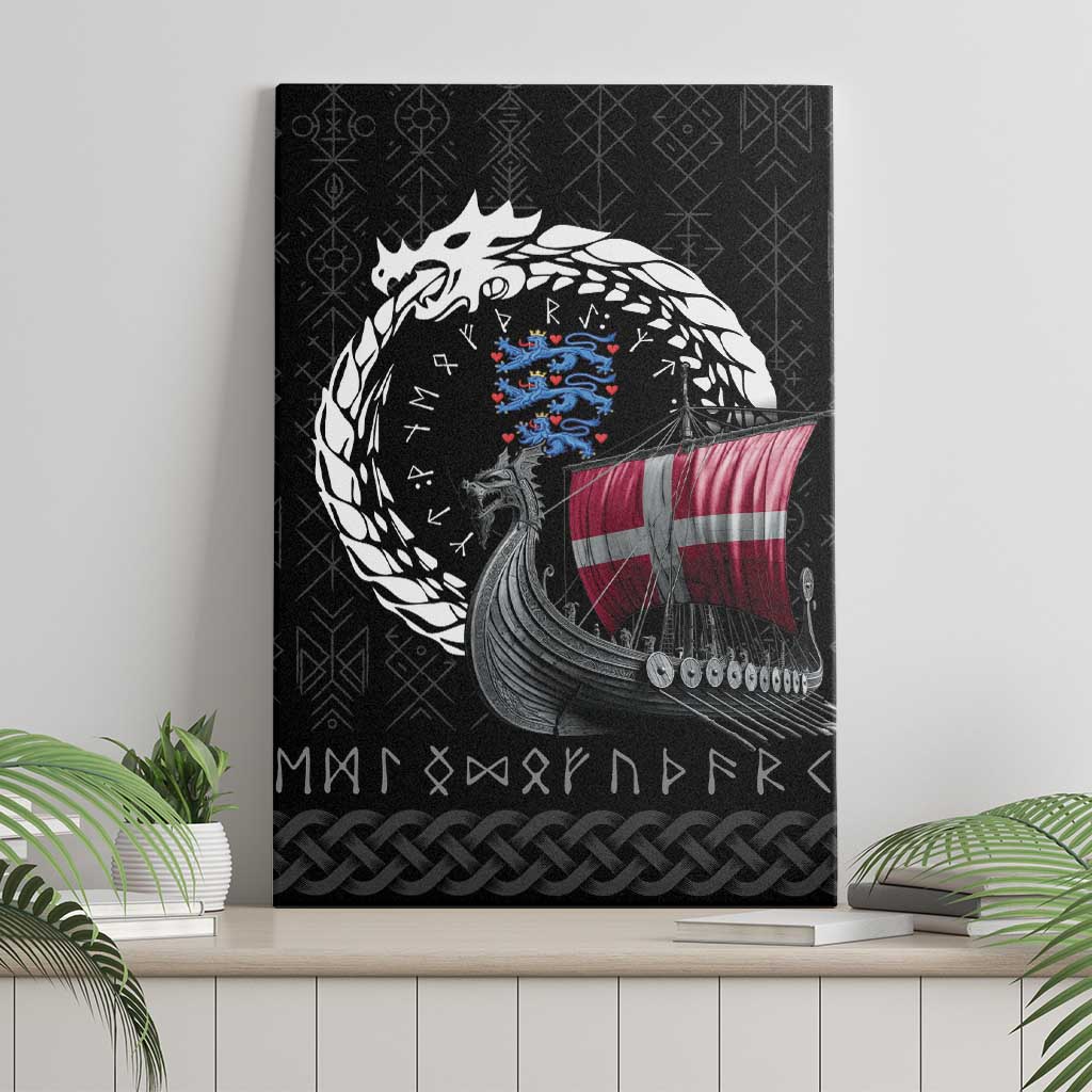 Denmark Viking Drakkar Canvas Wall Art Viking Blood - Wonder Print Shop