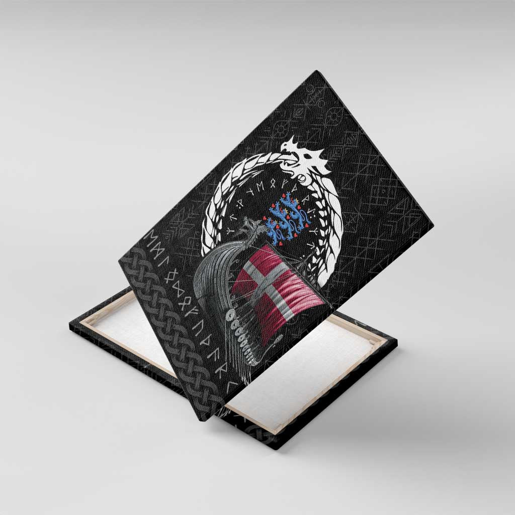 Denmark Viking Drakkar Canvas Wall Art Viking Blood - Wonder Print Shop