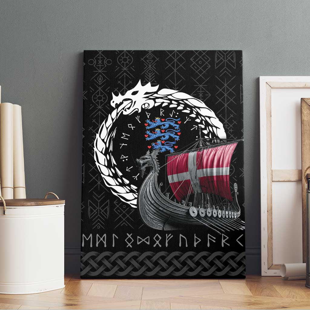 Denmark Viking Drakkar Canvas Wall Art Viking Blood - Wonder Print Shop