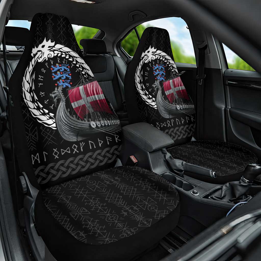 Denmark Viking Drakkar Car Seat Cover Viking Blood - Wonder Print Shop