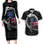 Denmark Viking Drakkar Couples Matching Long Sleeve Bodycon Dress and Hawaiian Shirt Viking Blood - Wonder Print Shop