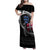 Denmark Viking Drakkar Family Matching Off Shoulder Maxi Dress and Hawaiian Shirt Viking Blood - Wonder Print Shop
